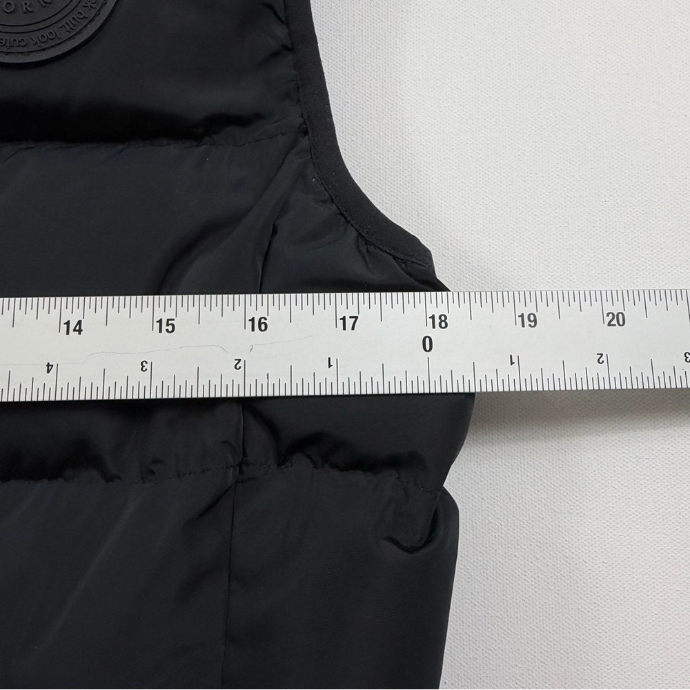 Fabletics Black Hooded Puffer Vest | Athleisure Streetwear Outdoor | Size Small - Picture 9 of 14